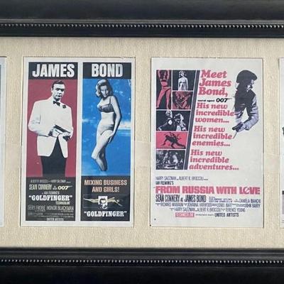 Sean Connery as James Bond commemorative collage
