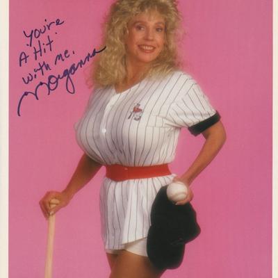 Morganna "The Kissing Bandit" signed photo