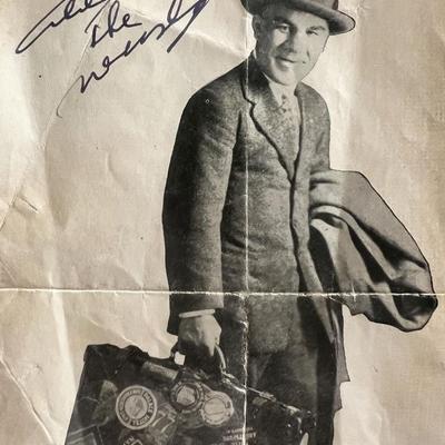 Abe The Newsboy signed photo