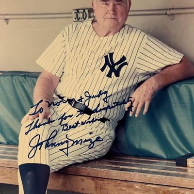 Johnny Mize signed photo