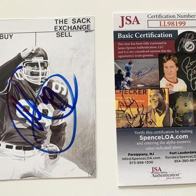 NY Jets Mark Gastineau signed photo card