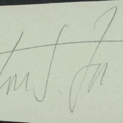 Preston Foster signature cut