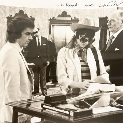 John Gielgud signed photo