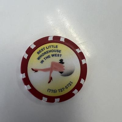 Chicken Ranch Brothel poker chip