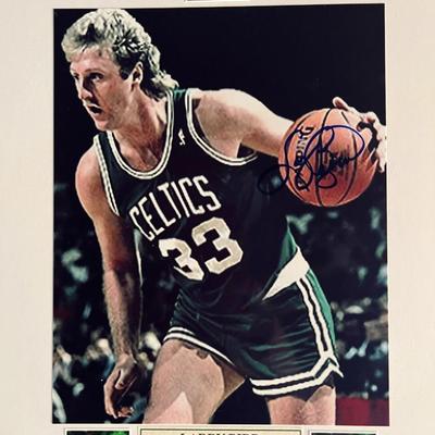 Larry Bird signed photo