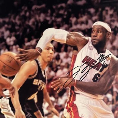 LeBron James signed photo