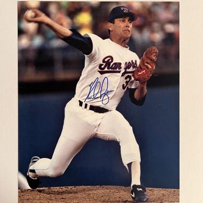 Nolan Ryan signed photo