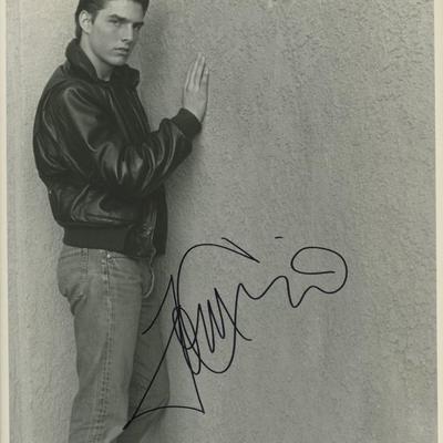 Risky Business Tom Cruise signed photo