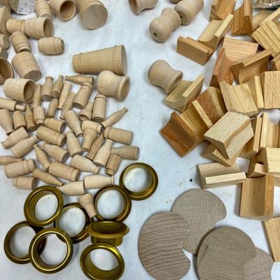 Misc. wood Craft Pieces - many are miniatures to make dollhouse items