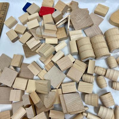 Misc. wood Craft Pieces - many are miniatures to make dollhouse items