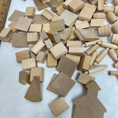 Misc. wood Craft Pieces - many are miniatures to make dollhouse items