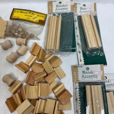 Misc. wood Craft Pieces - many are miniatures to make dollhouse items