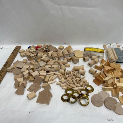 Misc. wood Craft Pieces - many are miniatures to make dollhouse items