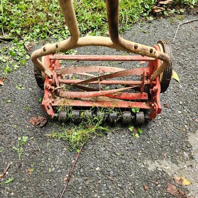 Vintage Push Lawn Mower Tested Working