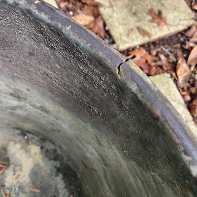 Antique Bucket 28" Diameter 16" Depth