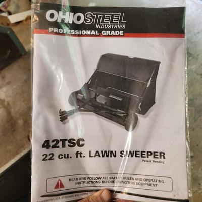 Ohio Steel 42tsc 22 cu ft Lawn Sweeper