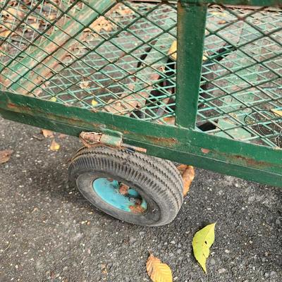 Metal Garden Yard Cart Wagon