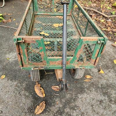 Metal Garden Yard Cart Wagon