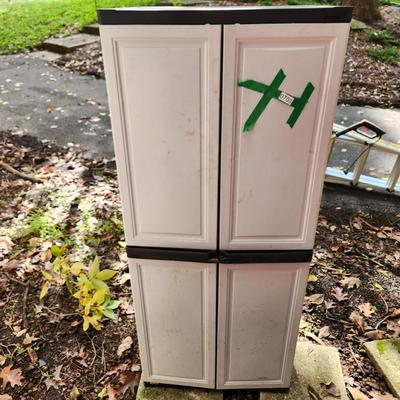 Storage Cabinet Heavy Plastic 25Lx18Dx60H 3 shelves