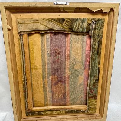 Vintage Tapestry Victorian Parlor Scene Print