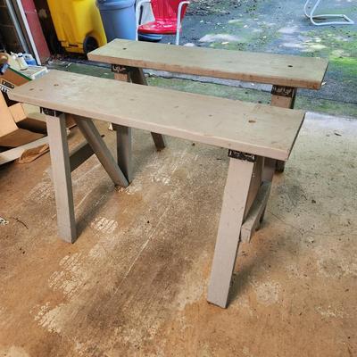 2 Work Bench Saw Horses 48"x11"31"