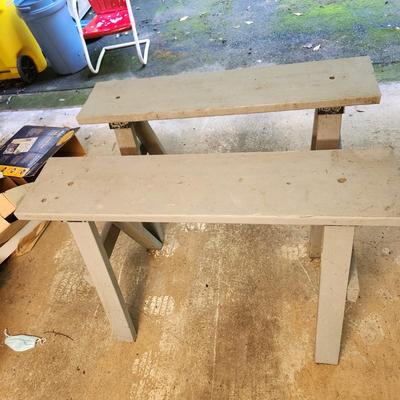 2 Work Bench Saw Horses 48"x11"31"