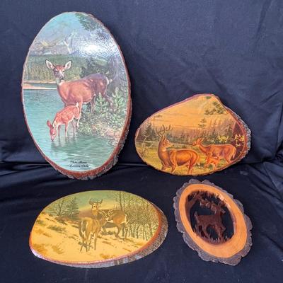 Lot 184 Wood Souvenir Plaques