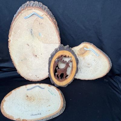 Lot 184 Wood Souvenir Plaques