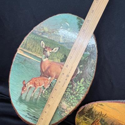 Lot 184 Wood Souvenir Plaques