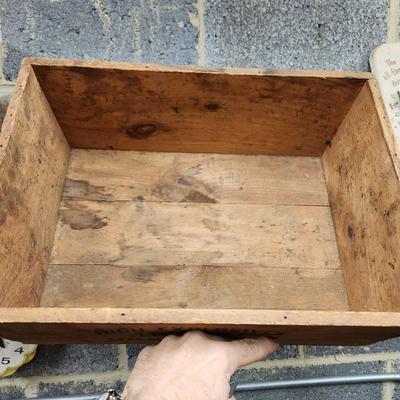 Burton Explosives Chemicals Dynamite Wood Wooden Crate