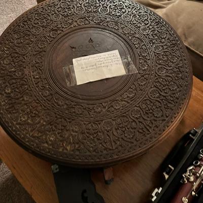 Vintage Carved Accent Table