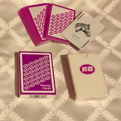 K&B playing cards, 2 packs one sealed, other only opened to take pictures