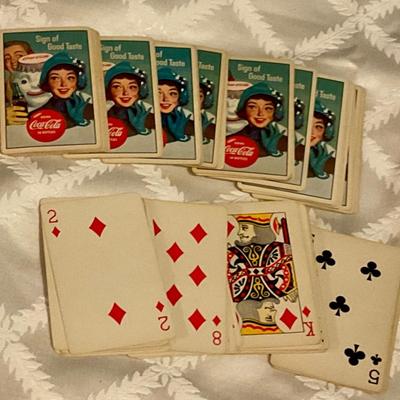 52 Coca cola playing cards , no jokers, complete 4 suits, ready to play