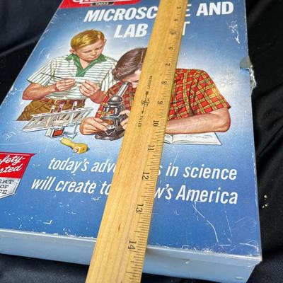 Lot 207 Vintage Gilbert Microscope set