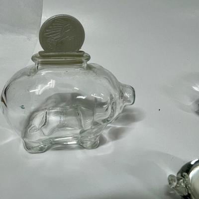 Lot of Glass Pig Figurines
