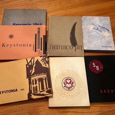 Lot of 1950s 1960s Vintage Yearbooks