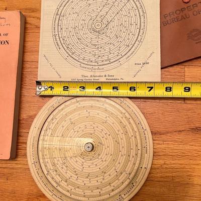 Vintage Bureau U.S. Census Lot - Sextons Omnimetre, Manuals