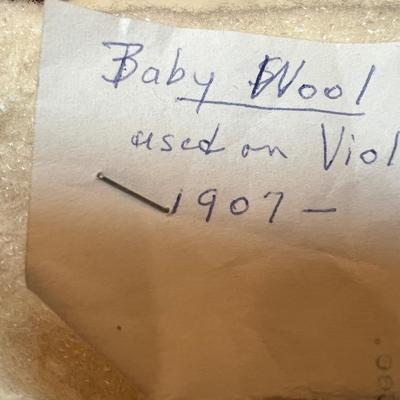 Antique Wool Baby Blanket Cover 1907