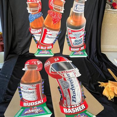 Lot 212 Budweiser Bud Bowl Signs