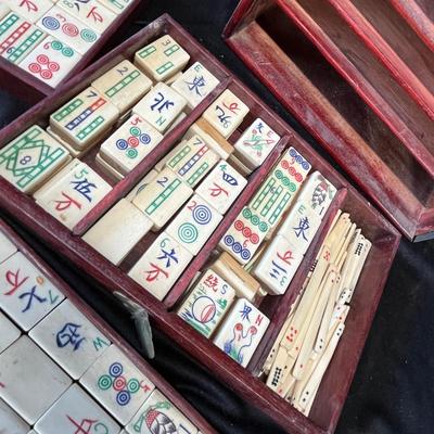 Lot 218 Mahjong Ivory set box