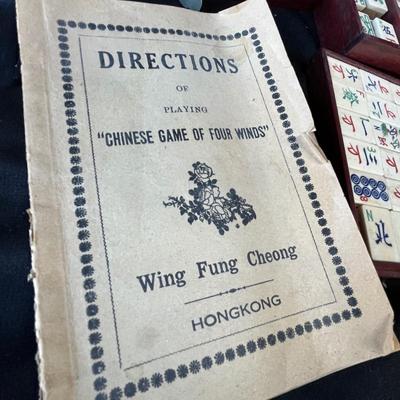 Lot 218 Mahjong Ivory set box