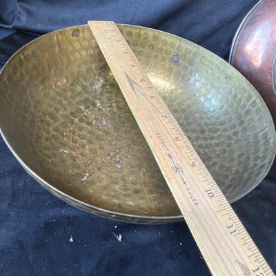 Lot 219 Metal ware bowls