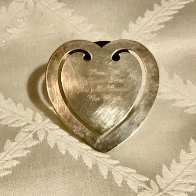 Sterling silver book mark heart shaped engraved, “how do I love the, let Me count the ways”