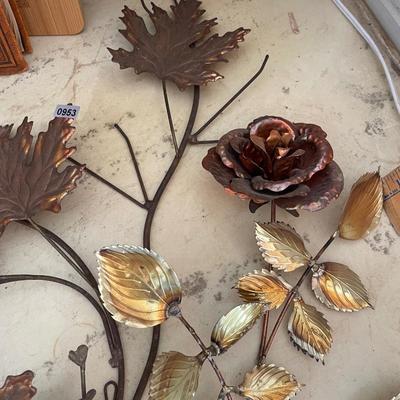 Vintage wall metal decor
