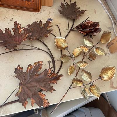 Vintage wall metal decor