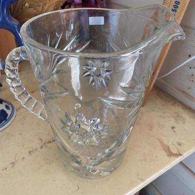 Anchor Hocking Star of David pitcher