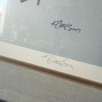 Lot 229 Signed large Bald Eagle Print