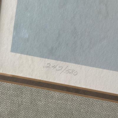 Lot 229 Signed large Bald Eagle Print