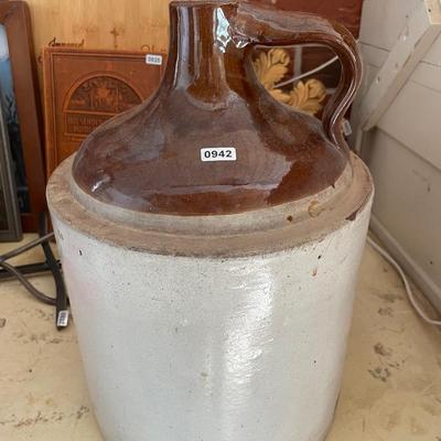 Stoneware moonshine jug