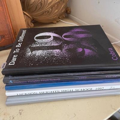 Set of 5 Jackson Heights yearbooks